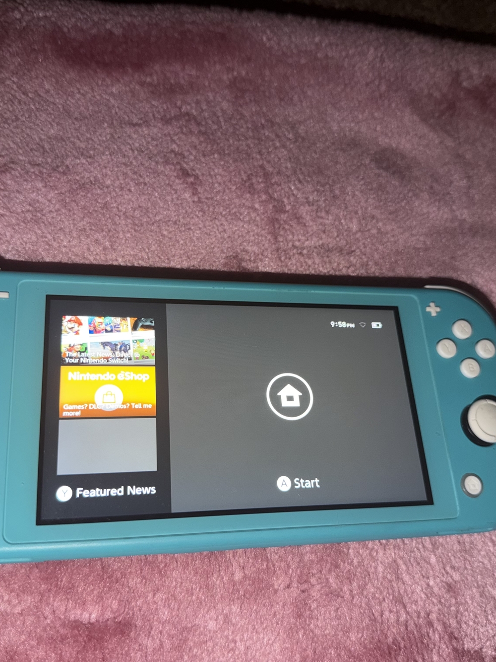 Nintendo Switch Lite Turquoise Handheld Console